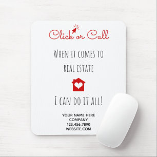 Echte Anwesen Klicken oder Marketing  Geschenk Pop Mousepad