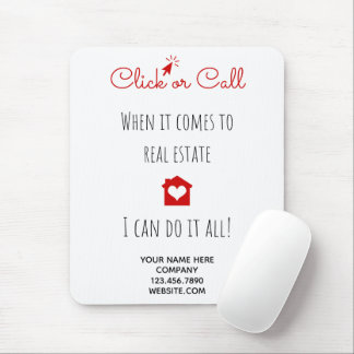 Echte Anwesen Klicken oder Marketing Geschenk Pop Mousepad