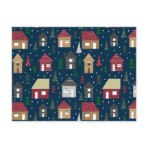 Echte Anwesen Weihnachts-Haus-Pattern Urlaub