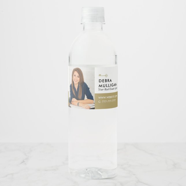 Echte Anwesen-Werbe-Wasser-Flasche-Etikett (Vorderseite)
