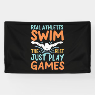Echte Athleten Swim Banner