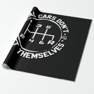 Echte Autos drehen sich nicht um Geschenkpapier