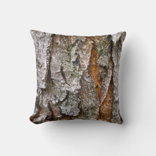 Echte Baumrindenstruktur Kissen