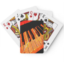 Echte Coole Glittering Piano Playing Cards