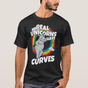 Echte Einhörner haben Regenbogen für Frauen oder M T-Shirt