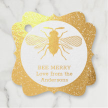 Echte Foil Honey Bee Frohe Weihnachtsgeschenke Fav
