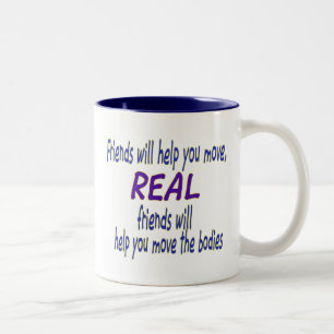 Echte Freunde Zweifarbige Tasse