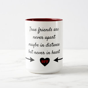 Echte Freunde Zweifarbige Tasse