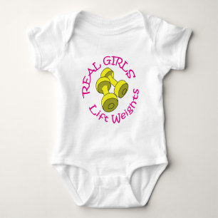 Echte Girls Lift Weight Baby Strampler