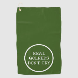 Echte Golfer weinen nicht lustig Golfhandtuch