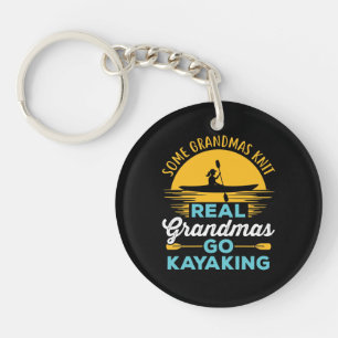 Echte Grandmas Go Kayaking Kayak Yak Frauen Schlüsselanhänger