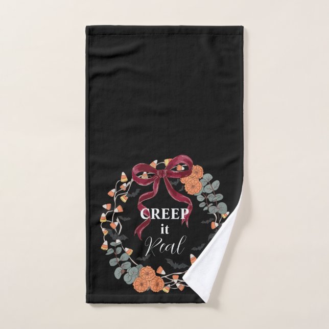 Echte Halloween-Bat-Moodystimmung Handtuch (Handtuch)