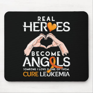 Echte Helden werden Engel - Leukämie Bewusstsein Mousepad
