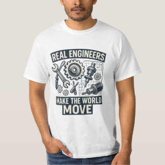 Echte Ingenieure machen die Welt zum Zug T-Shirt