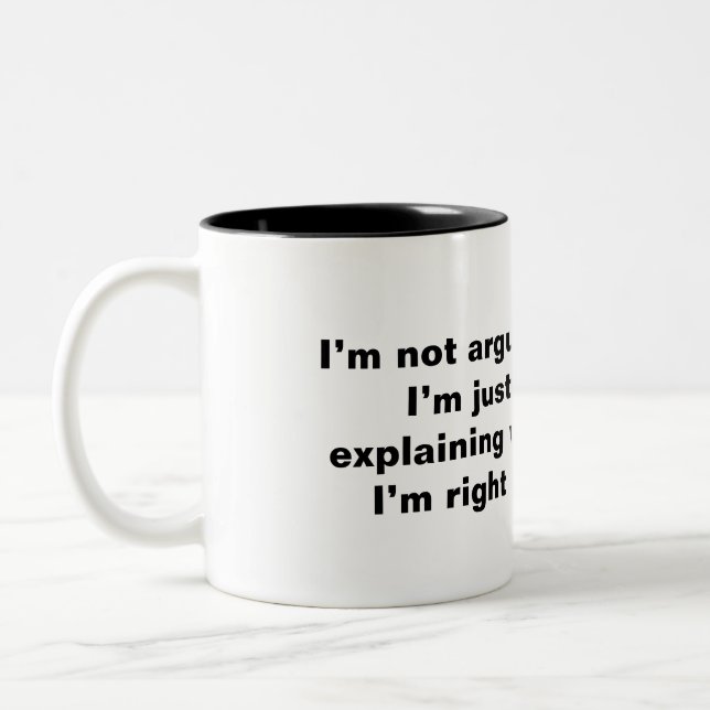 Echte Kaffee-Tasse behalte es echt Zweifarbige Tasse (Links)