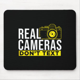 Echte Kameras texten keine coole Fotografie Mousepad