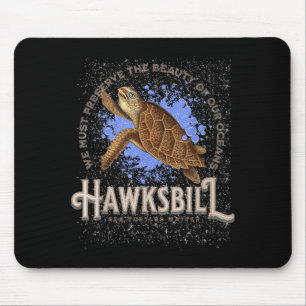Echte Karettschildkröten Ozean Erhaltung Meer Mousepad