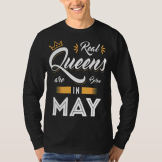 Echte Königin ist im Mai Geboren, perfekt für Frau T-Shirt