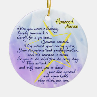 Echte Krankenpflege Keramik Ornament