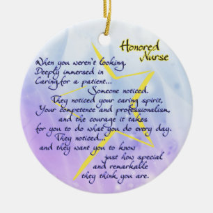 Echte Krankenpflege Keramik Ornament