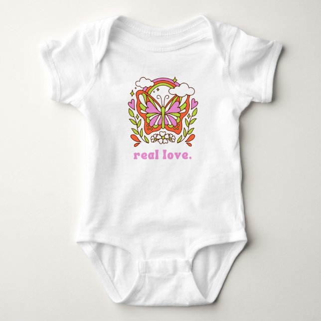 Echte Liebe Baby Strampler (Vorderseite)