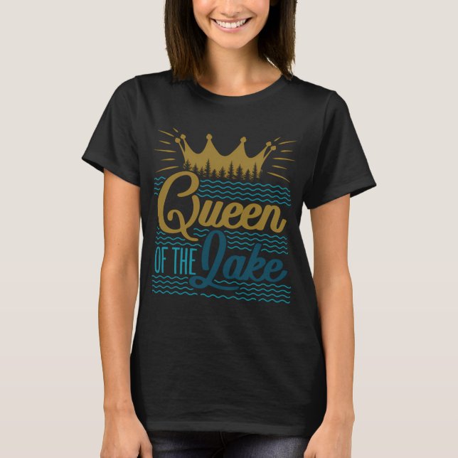 Echte Mädchen gehen angeln T-Shirt (Vorderseite)