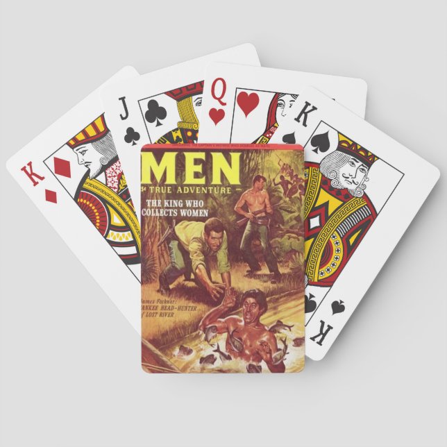 Echte Männer Abenteuer 2 Spielkarten (Rückseite)