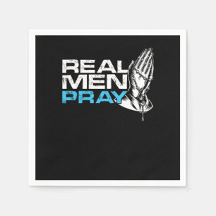 Echte Männer beten Religion Glaube Kirche Gott Gif Serviette