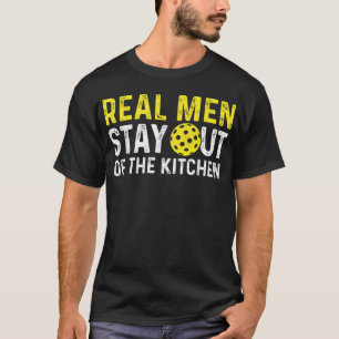 Echte Männer Bleibe aus dem Küchenstückchen T-Shirt