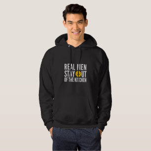 Echte Männer Bleibe aus dem Küchenwitz Pickleball Hoodie