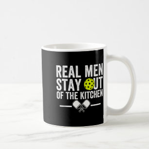Echte Männer bleiben aus der Küche lustiger Pickle Kaffeetasse