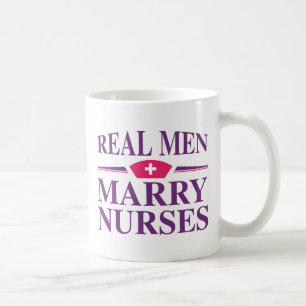 Echte Männer heiraten Krankenschwestern Kaffeetasse