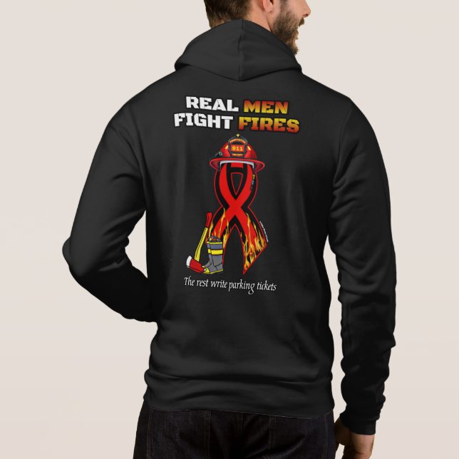 ECHTE MÄNNER KÄMPFEN HOODIE (Rückseite)