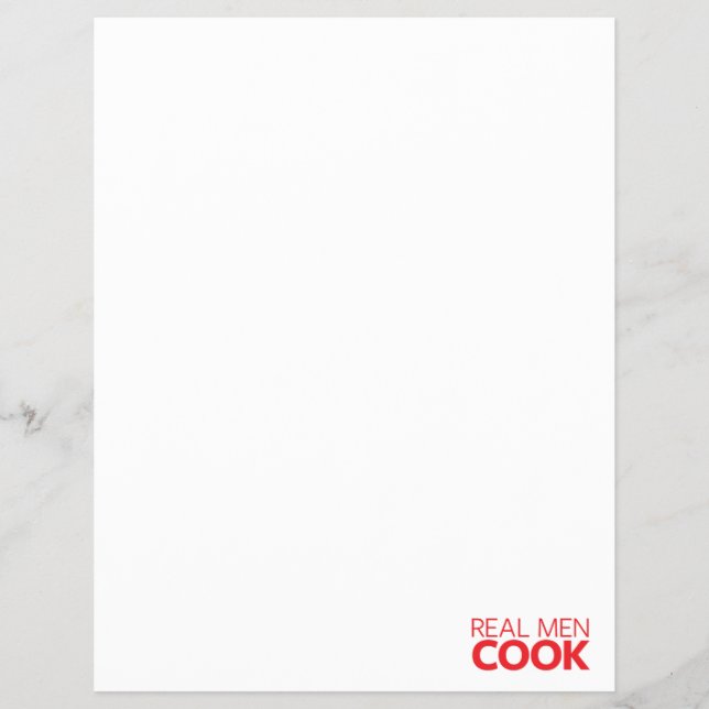 Echte Männer kochen Flyer (Vorne)