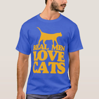 Echte Männer Liebe Katzen1 T-Shirt