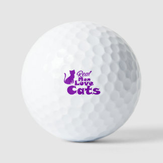 Echte Männer lieben Katzen – Geschenke für katzenl Golfball