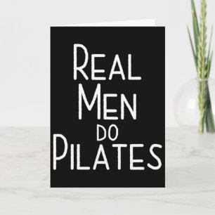 Echte Männer machen Pilates  Karte