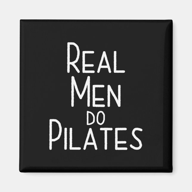 Echte Männer machen Pilates  Magnet (Vorne)