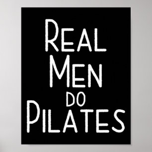 Echte Männer machen Pilates Poster