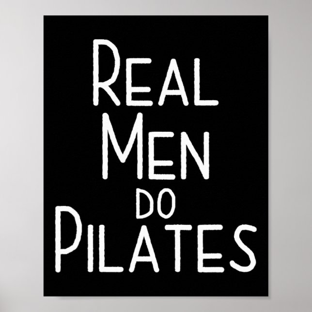 Echte Männer machen Pilates  Poster (Vorne)