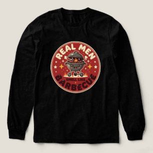 Echte Männer riechen nach Barbecue Lustiger BBQ- Tri-Blend Shirt
