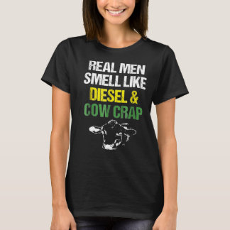 Echte Männer riechen wie Diesel- und Kuhkrebse-Bau T-Shirt