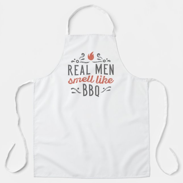 Echte Männer riechen wie GRILLEN Schürze (Vorderseite)