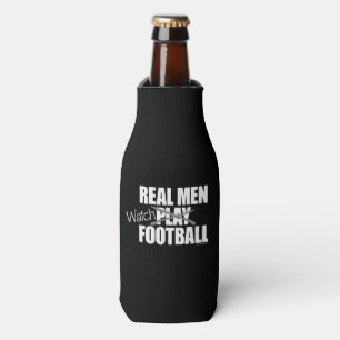 Echte Männer schauen Fußball Flaschenkühler