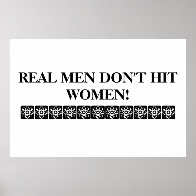 ECHTE MÄNNER SCHIEBEN FRAUEN NICHT POSTER! POSTER (Vorne)