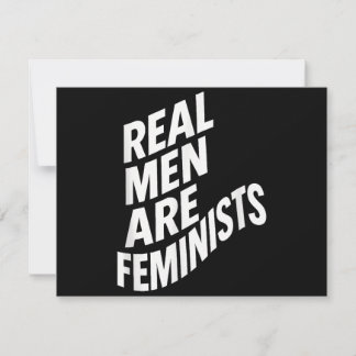 Echte Männer sind Feministen - feministische Zitat