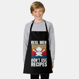 Echte Männer verwenden keine Rezepte - Funny Cooki Schürze