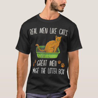 Echte Männer wie Katzen, große Männer wechseln die T-Shirt