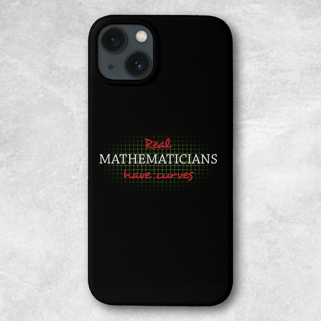 Echte Mathematiker haben Kurven | Funny Math Case-Mate iPhone Hülle (Von Creator hochgeladen)