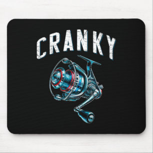 Echte mürrische lustige Angler lustige Angeln mürr Mousepad